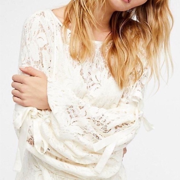 EUC Free People Boho Peasant Layered Lace Dress XS - Picture 3 of 5